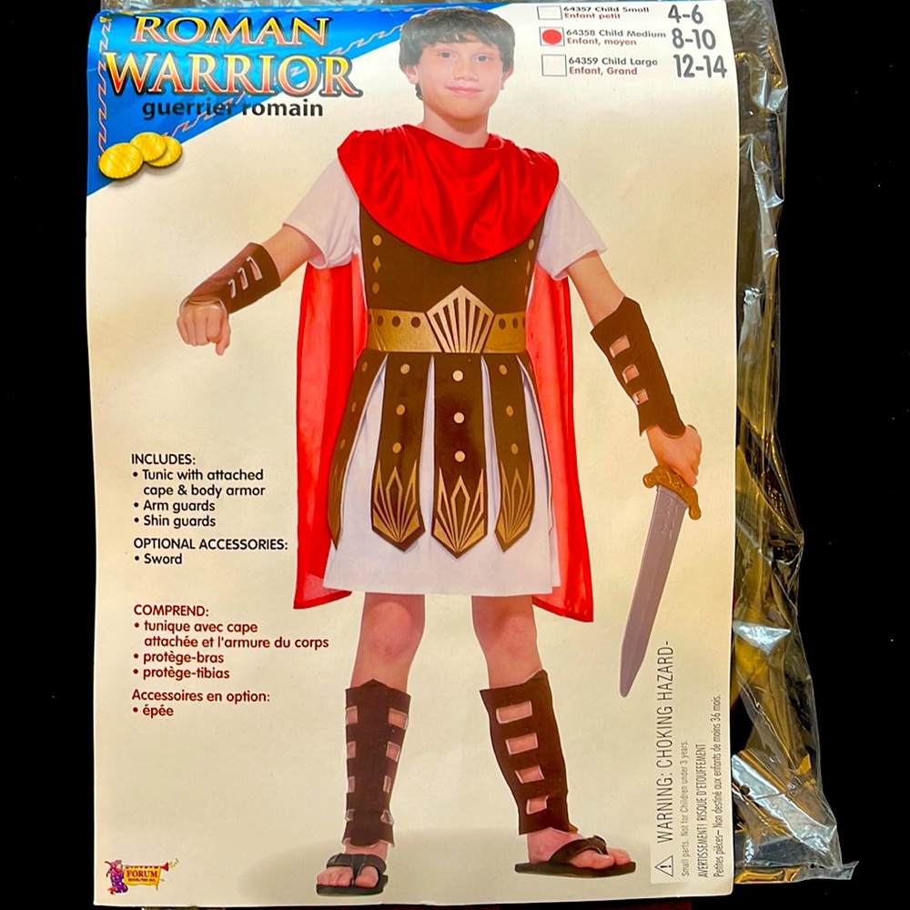 Child’s Halloween Costume - Roman Warrior